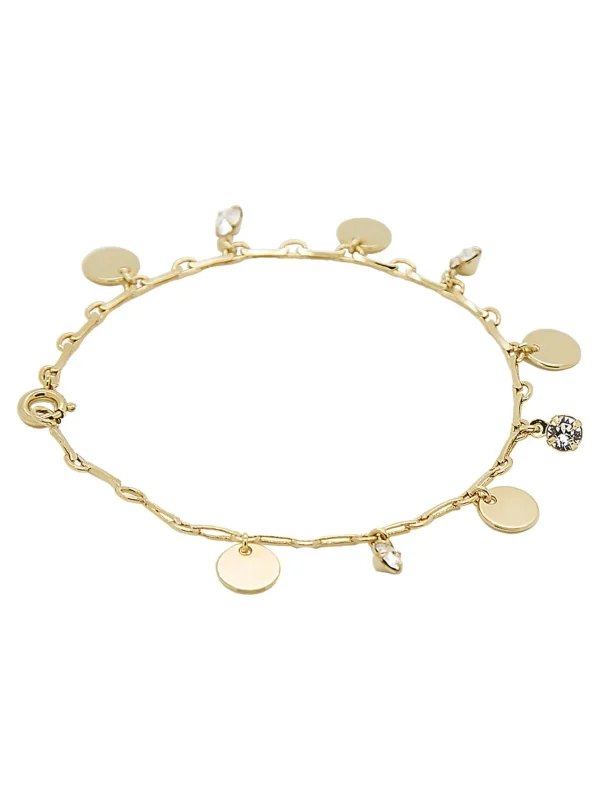 MALAIKARAISS Charm Brace­let WISH­PLATE SWAROVSKI<< Bracelets