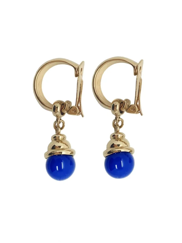 MALAIKARAISS DANGLING GEM­STONECLIP<< Earrings