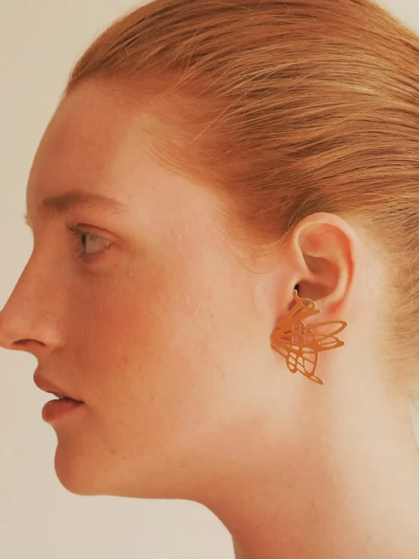 MALAIKARAISS DOODLE EAR­RINGS<< Earrings