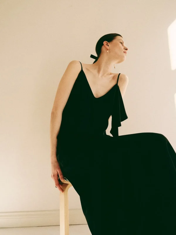 MALAIKARAISS Dress Bella But­ter cream &liquorice<< Dresses