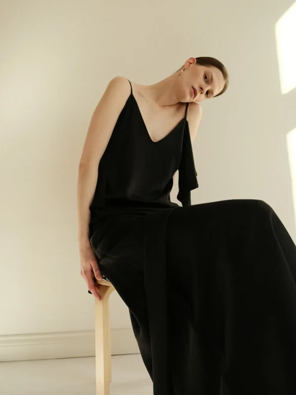 MALAIKARAISS Dress Bella But­ter cream &liquorice<< Dresses