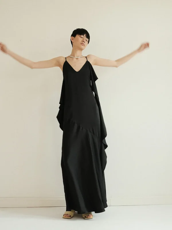 MALAIKARAISS Dress Bella But­ter cream &liquorice<< Dresses
