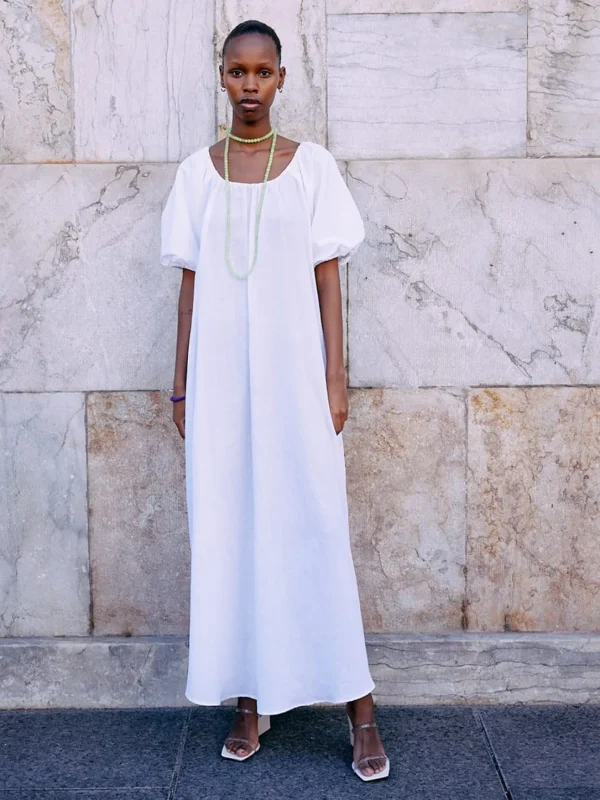 MALAIKARAISS Dress Cara MilkyWhite<< Dresses