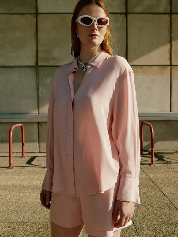 MALAIKARAISS Shirt Blouse Alba Mel­lowRose<< Tops/blouses
