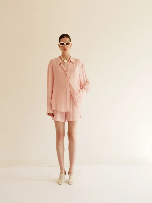MALAIKARAISS Shirt Blouse Alba Mel­lowRose<< Tops/blouses