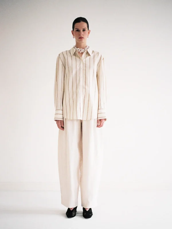 MALAIKARAISS Shirt Blouse Alba Striped<< Tops/blouses