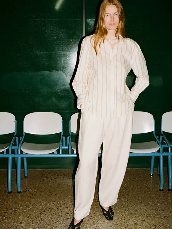 MALAIKARAISS Shirt Blouse Alba Striped<< Tops/blouses