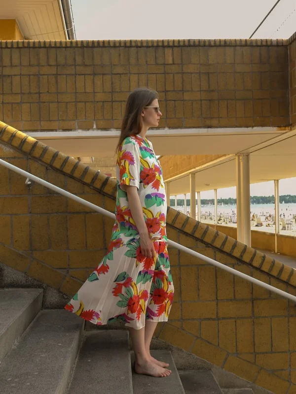 MALAIKARAISS SKIRT BLANCA FLOWER PRINT<< Skirts
