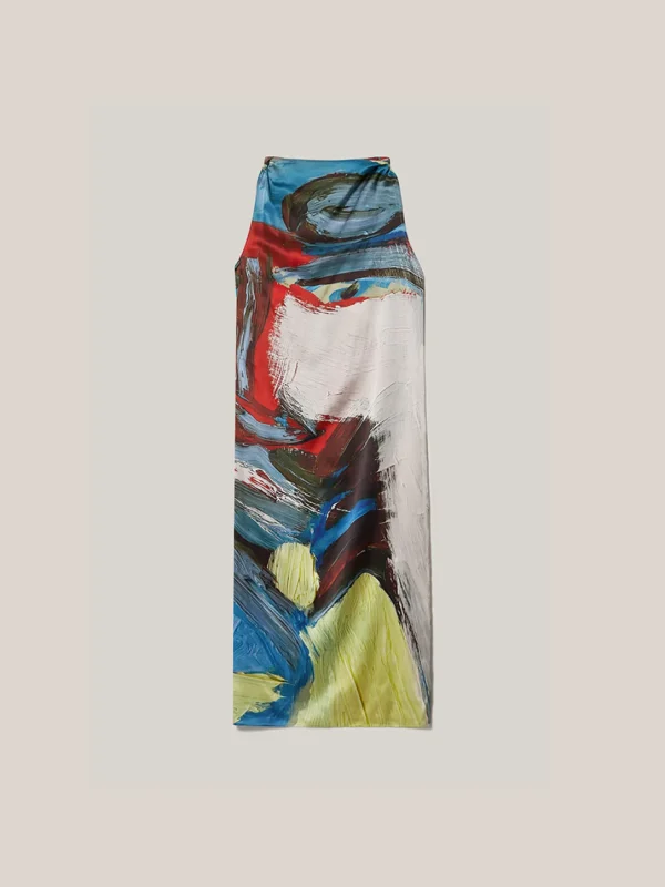 MALAIKARAISS Slip­dress EdiePrint<< Dresses