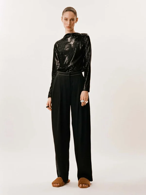 MALAIKARAISS Top JessaBlack<< Tops/blouses