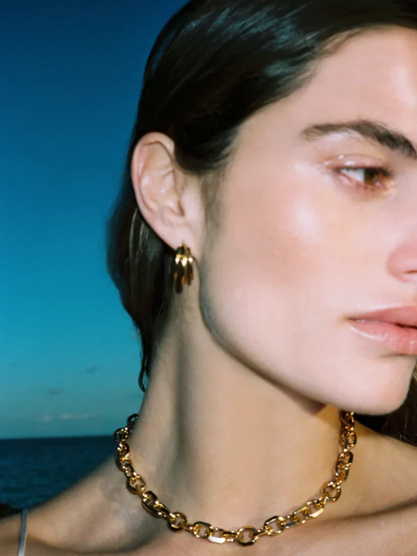 MALAIKARAISS TRIPLE HOOP EARRINGS<< Earrings
