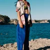 MALAIKARAISS Trousers Delta Yves KleinBlue<< Trousers
