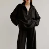 MALAIKARAISS WOOLEN TRACK PANTS SUVI midnight<< Trousers